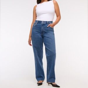 Abercrombie & Fitch ultra high rise straight jeans